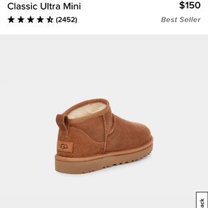 Classic Ultra Mini Uggs. Size 8. Work a few times, great condition. Chestnut.